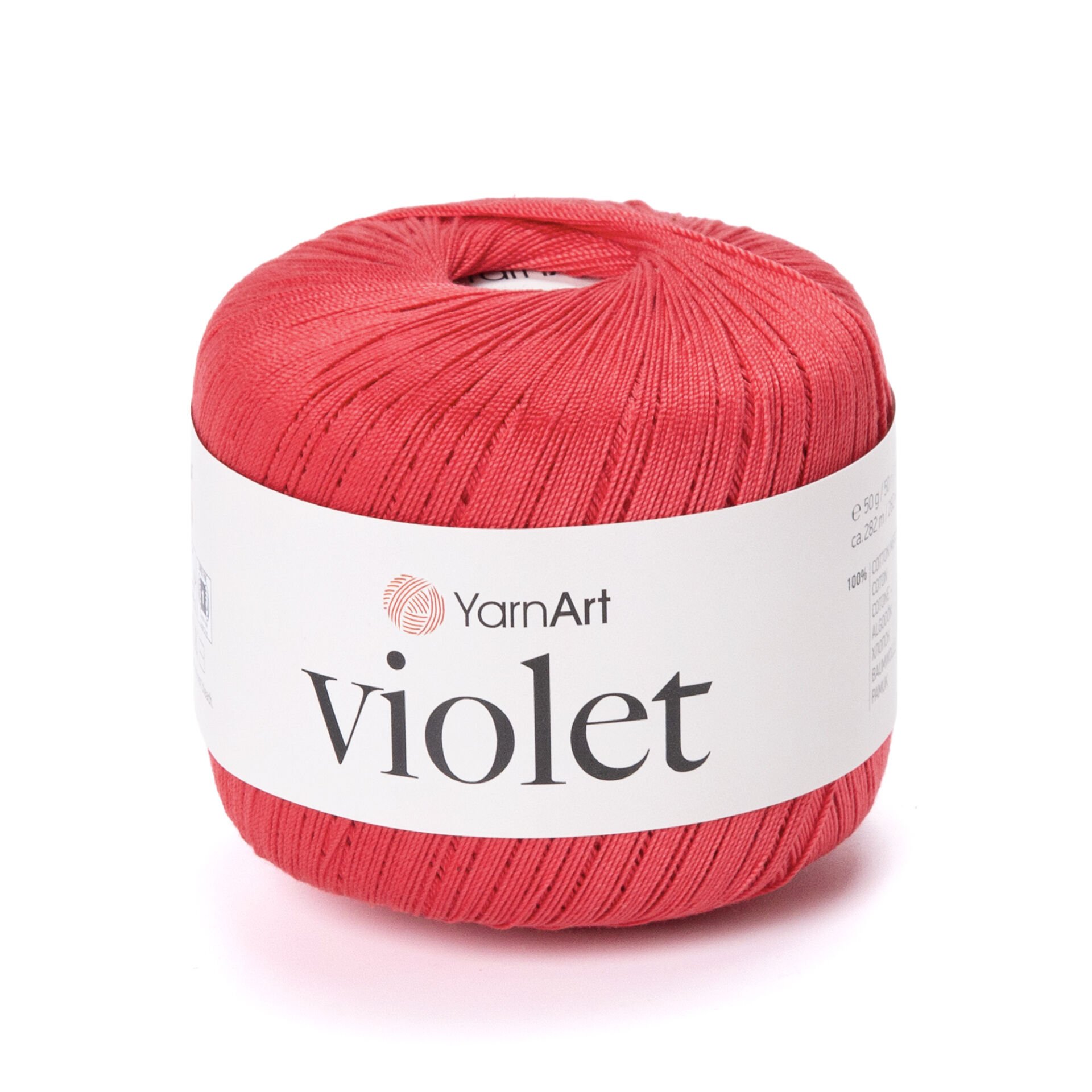 YARNART VIOLET - MERSERİZE DANTEL İPİ AÇIK KIRMIZI - 6328