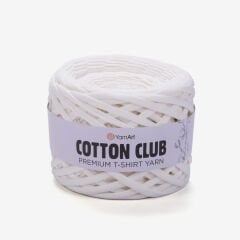 YARNART COTTON CLUB - PENYE KUMAŞ EL ÖRGÜ İPİ ŞEKER BEYAZI - 7349