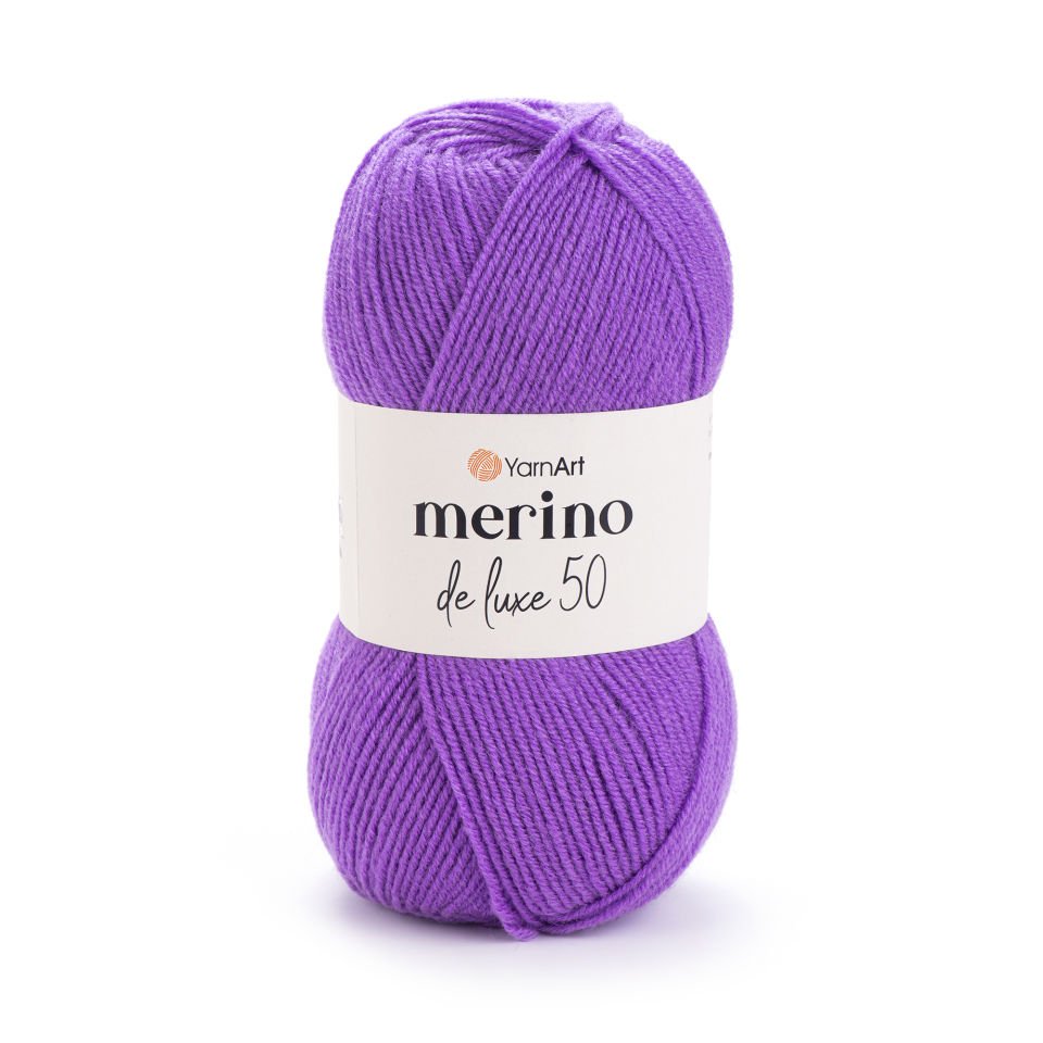 YARNART MERINO DE LUXE 50 - EL ÖRGÜ İPİ MOR - 9561