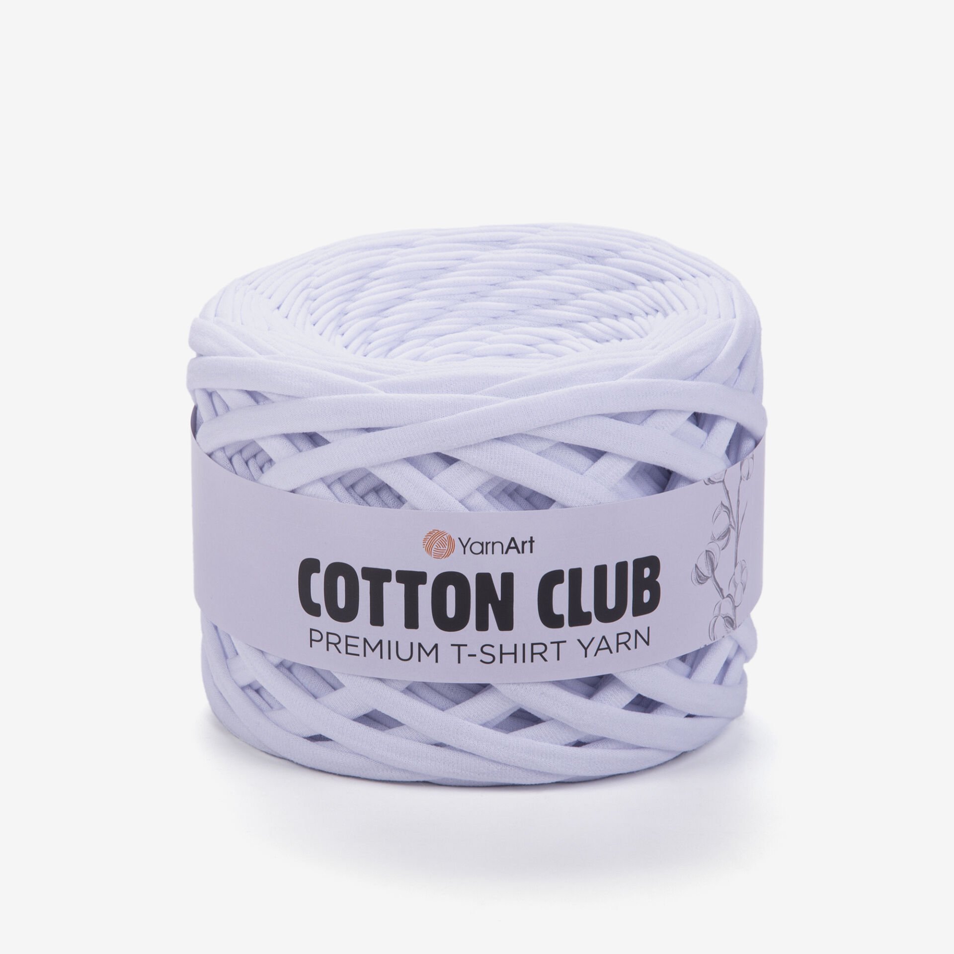 YARNART COTTON CLUB - PENYE KUMAŞ EL ÖRGÜ İPİ KAR BEYAZI - 7350