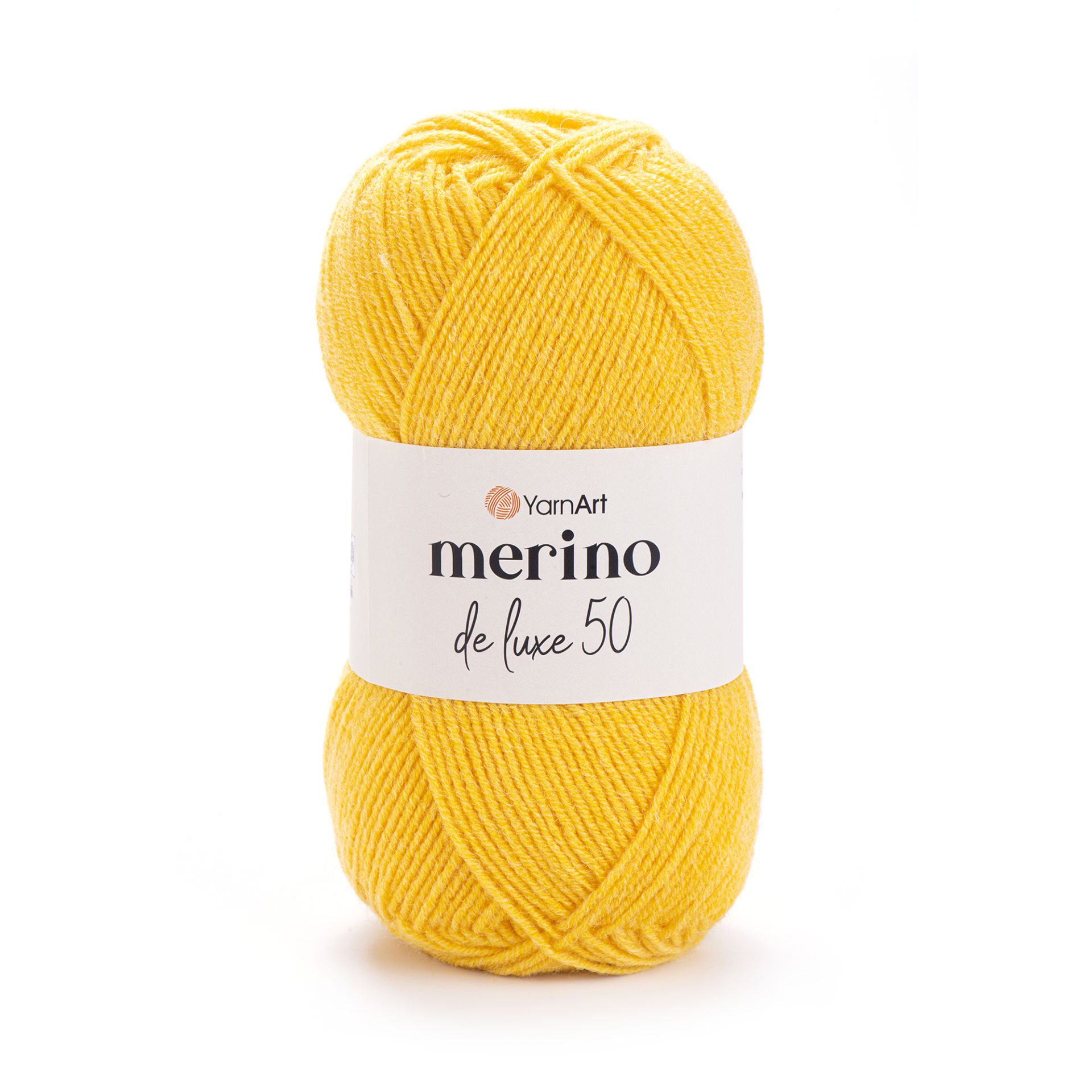 YARNART MERINO DE LUXE 50 - EL ÖRGÜ İPİ SARI - 586