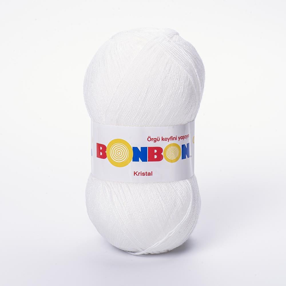 NAKO BONBON KRİSTAL - EL ÖRGÜ İPİ BEYAZ - 98200