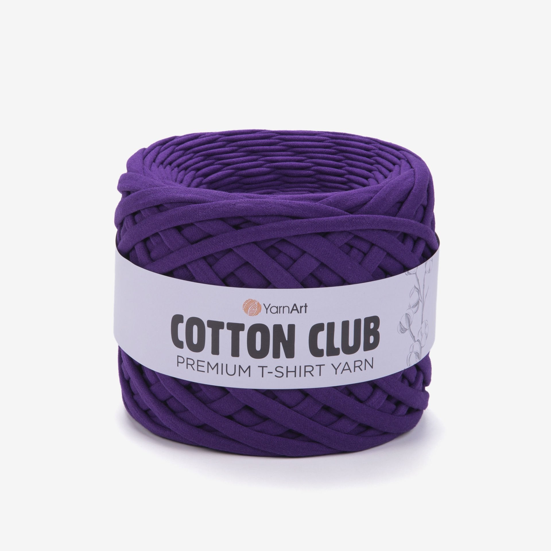 YARNART COTTON CLUB - PENYE KUMAŞ EL ÖRGÜ İPİ MOR - 7351