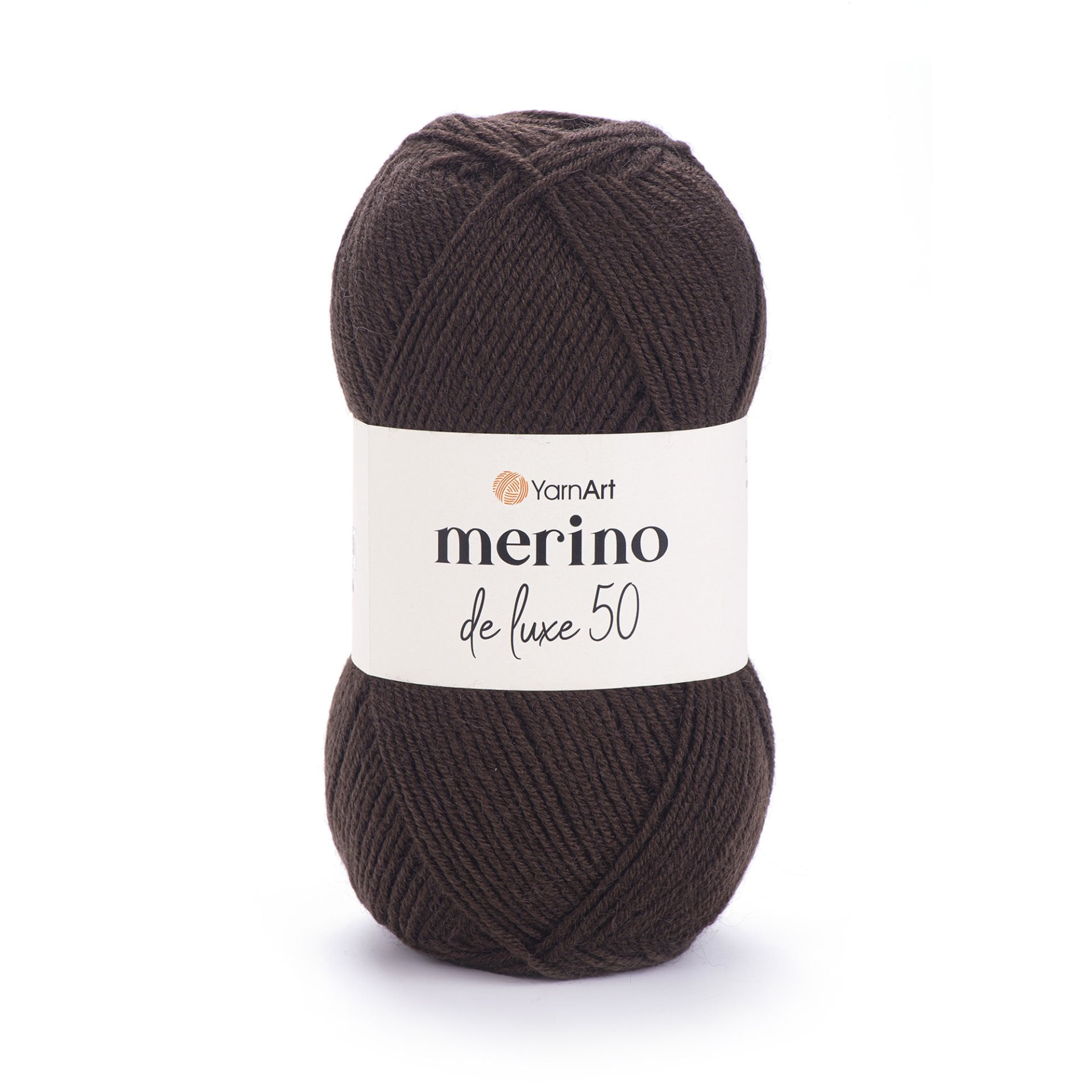 YARNART MERINO DE LUXE 50 - EL ÖRGÜ İPİ KOYU KAHVERENGİ - 116