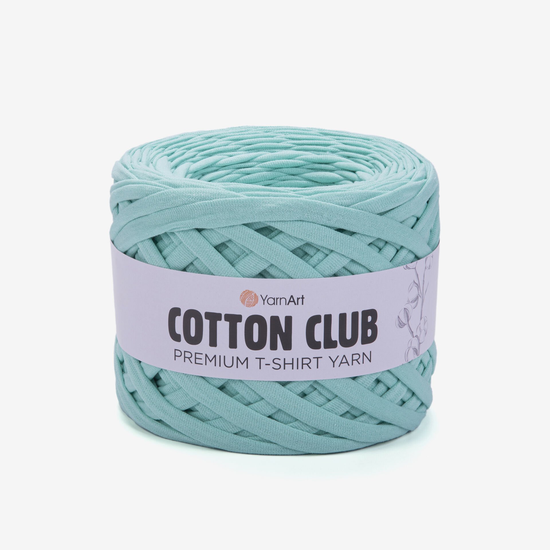 YARNART COTTON CLUB - PENYE KUMAŞ EL ÖRGÜ İPİ MİNT YEŞİLİ - 7355