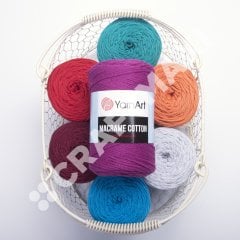 YARNART MACRAME COTTON - MAKROME EL ÖRGÜ İPİ FUŞYA - 771