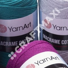 YARNART MACRAME COTTON - MAKROME EL ÖRGÜ İPİ FUŞYA - 771