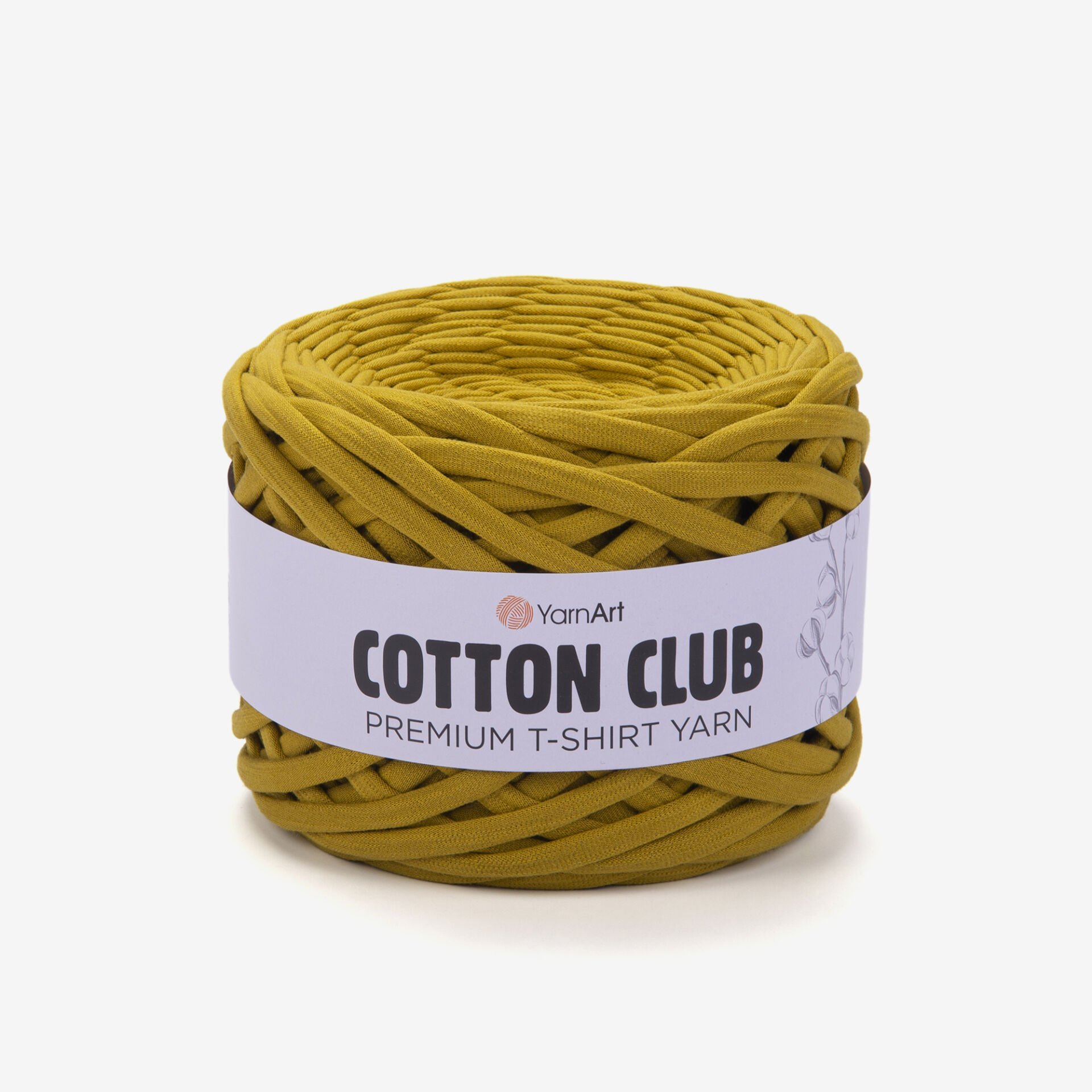 YARNART COTTON CLUB - PENYE KUMAŞ EL ÖRGÜ İPİ GOLDEN LIME - 7357