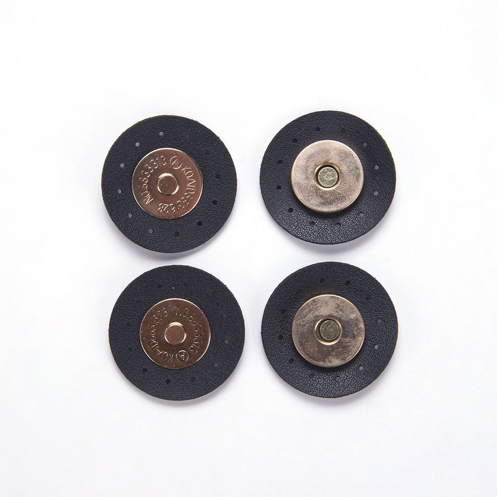 DERİLİ MIKNATIS - 2 ADET SİYAH