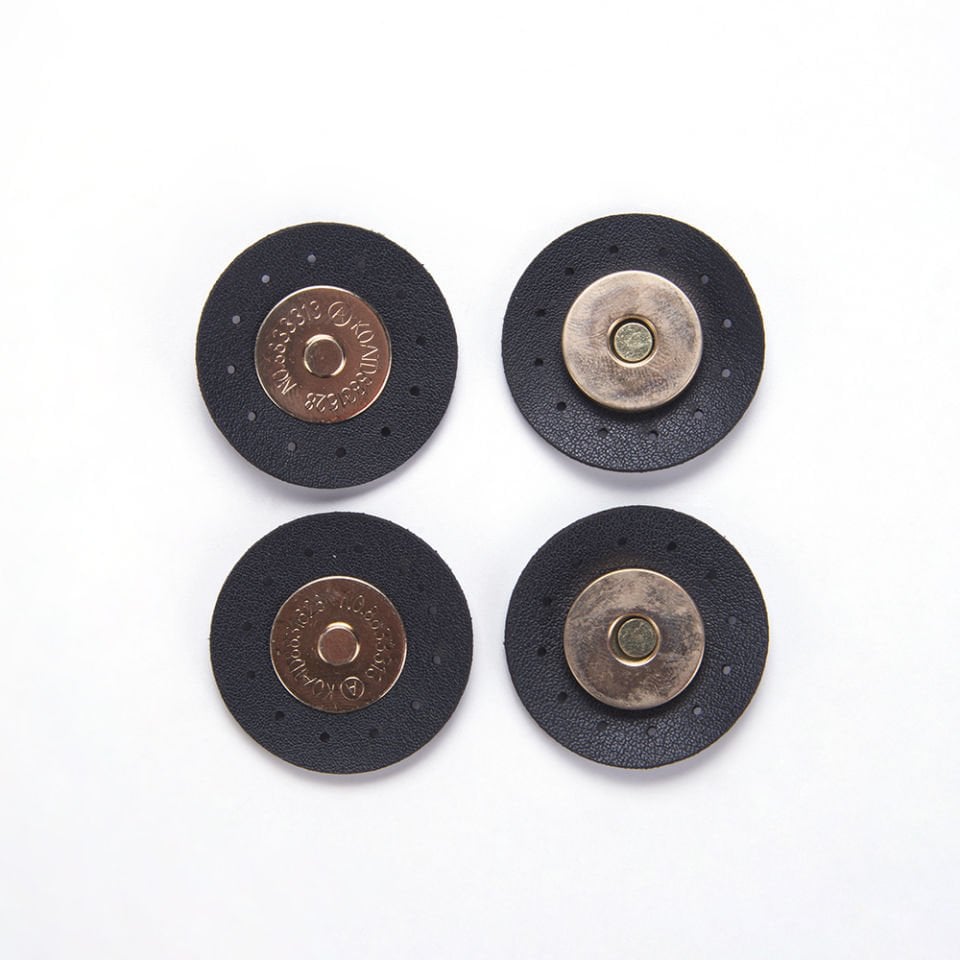 DERİLİ MIKNATIS - 2 ADET SİYAH