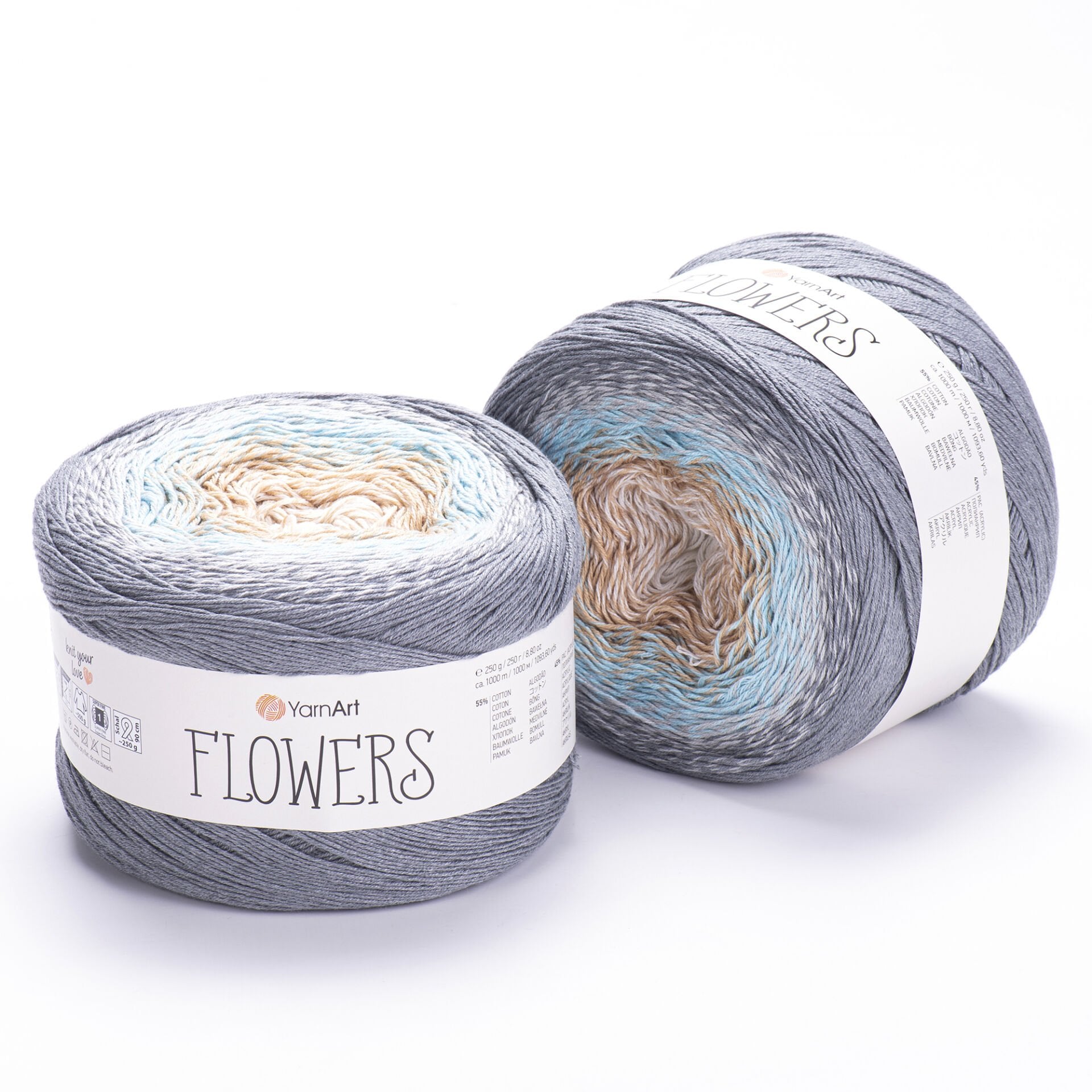 YARNART FLOWERS - EBRULİ EL ÖRGÜ İPİ EBRULİ - 268