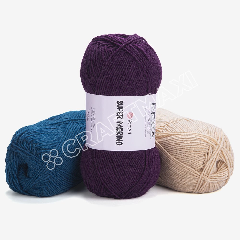 YARNART SUPER MERINO - EL ÖRGÜ İPİ
