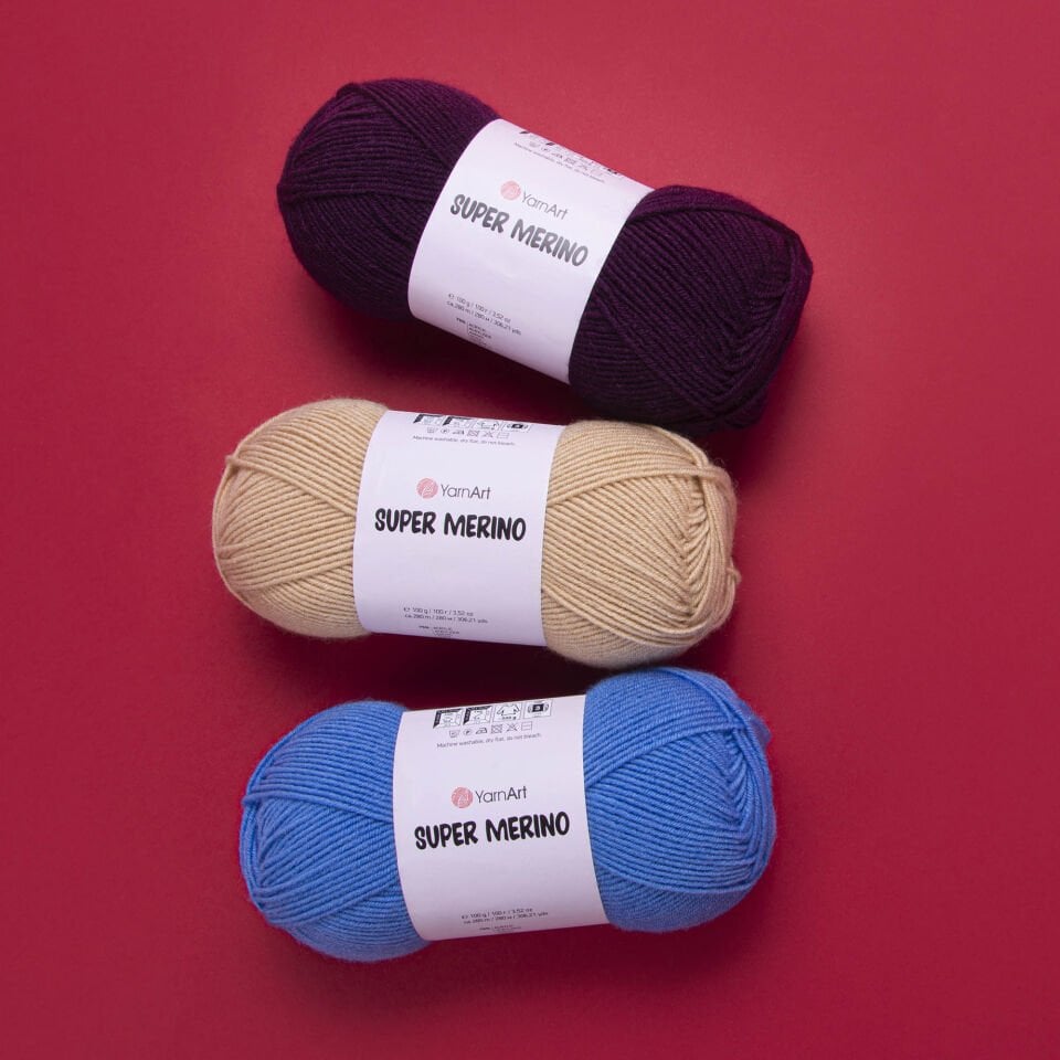 YARNART SUPER MERINO - EL ÖRGÜ İPİ