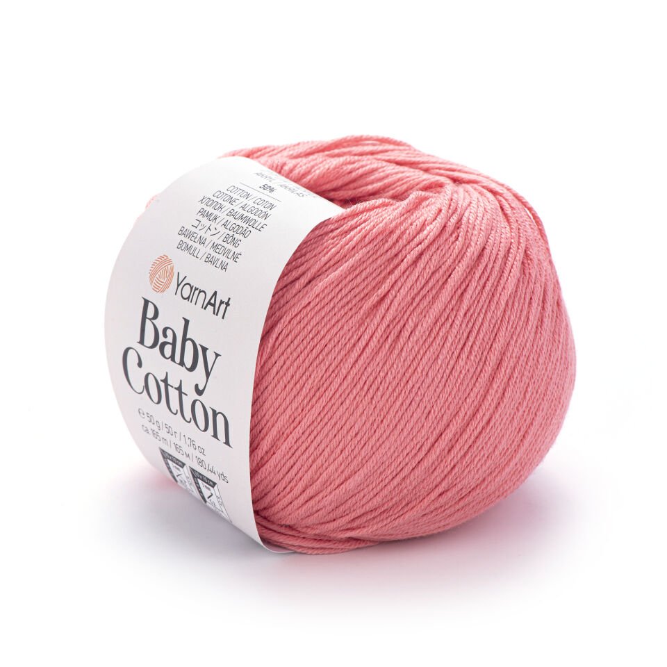 YARNART BABY COTTON - BEBEK EL ÖRGÜ İPİ SOMON - 420