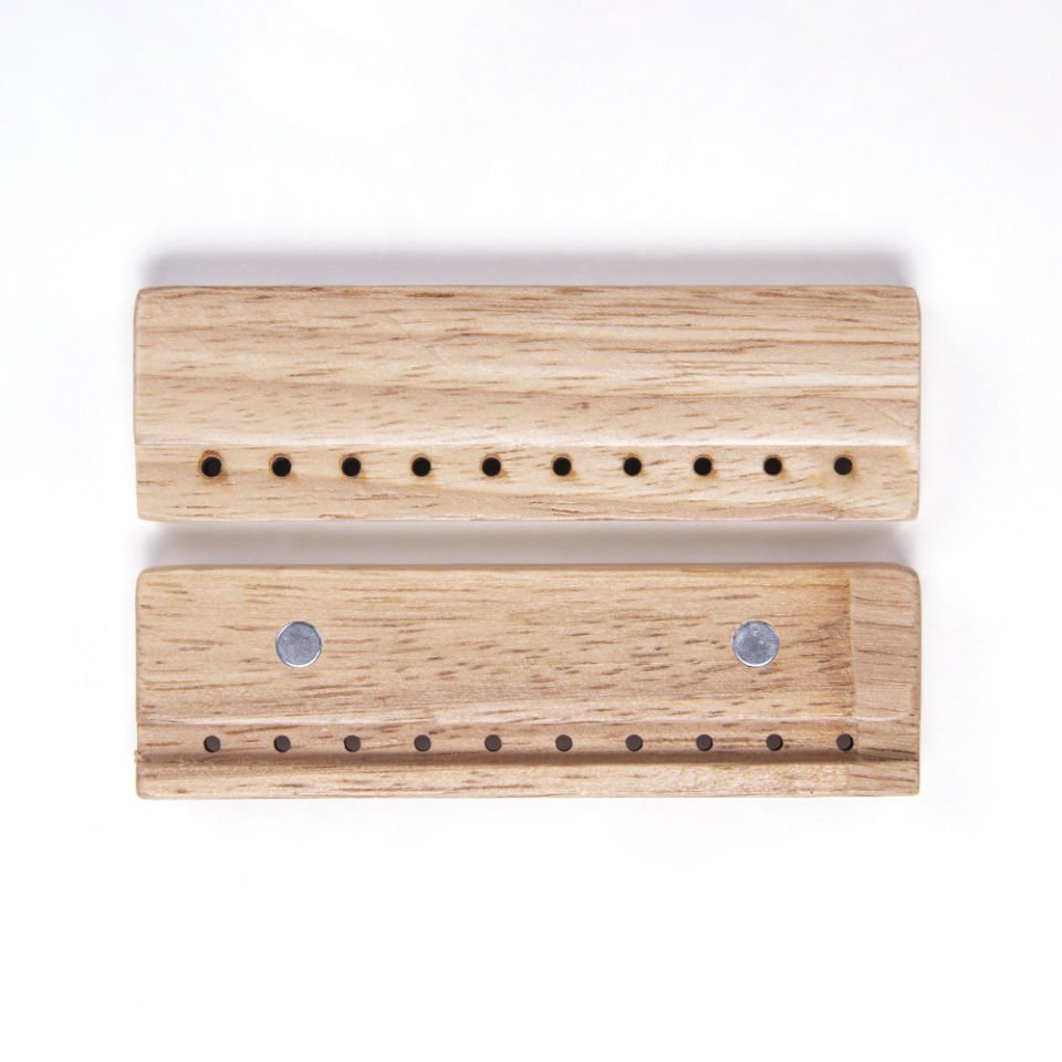 MIKNATISLI AHŞAP BURS 10 CM AHŞAP