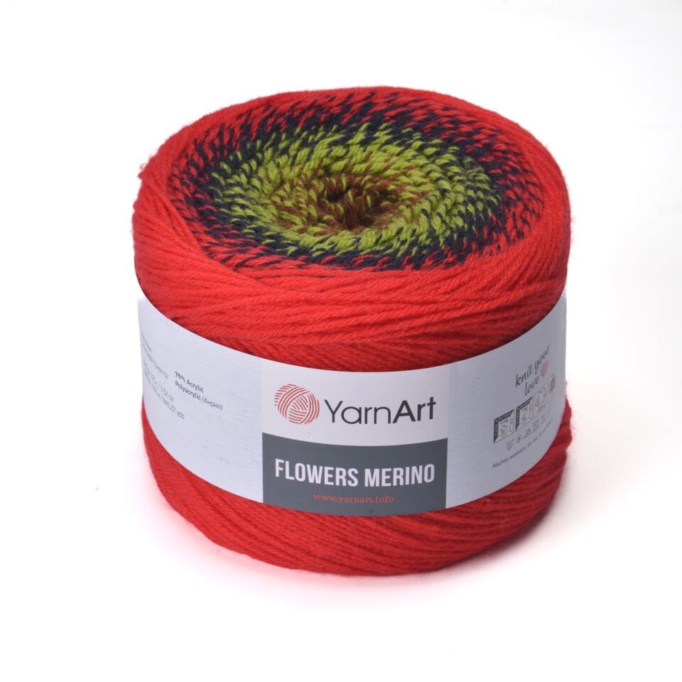 YARNART FLOWERS MERINO - EBRULİ EL ÖRGÜ İPİ EBRULİ - 563