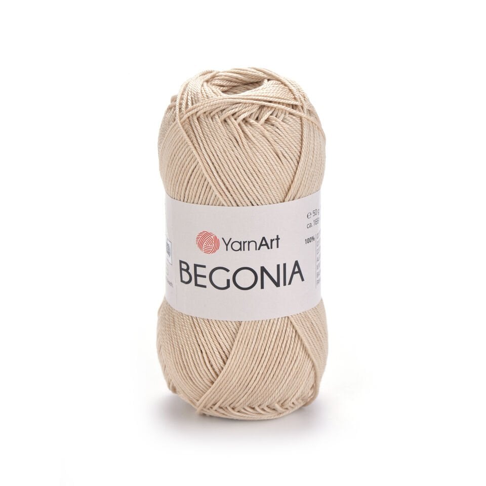 YARNART BEGONIA - MERSERİZE EL ÖRGÜ İPİ AÇIK BEJ - 4660
