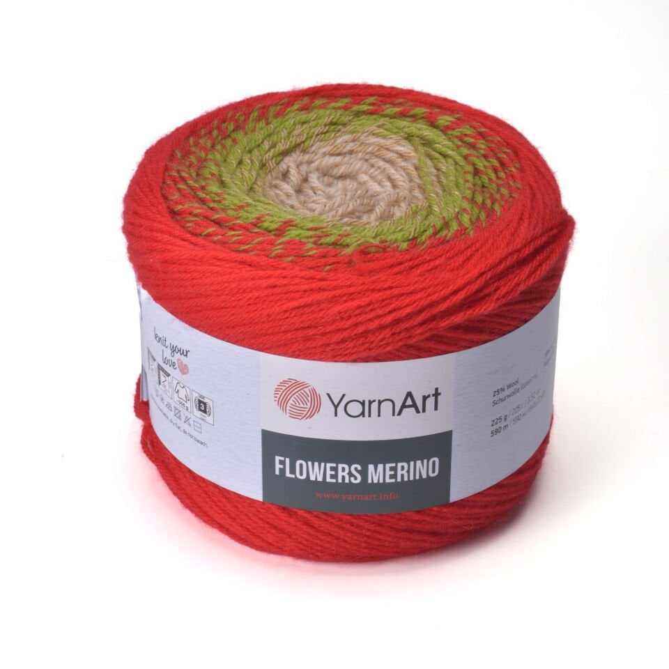 YARNART FLOWERS MERINO - EBRULİ EL ÖRGÜ İPİ EBRULİ - 567