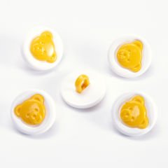 AYICIKLI BEBE DÜĞME - 14 MM - 5 ADET SARI