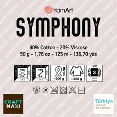 YARNART SYMPHONY - EL ÖRGÜ İPİ MAVİ - 2125