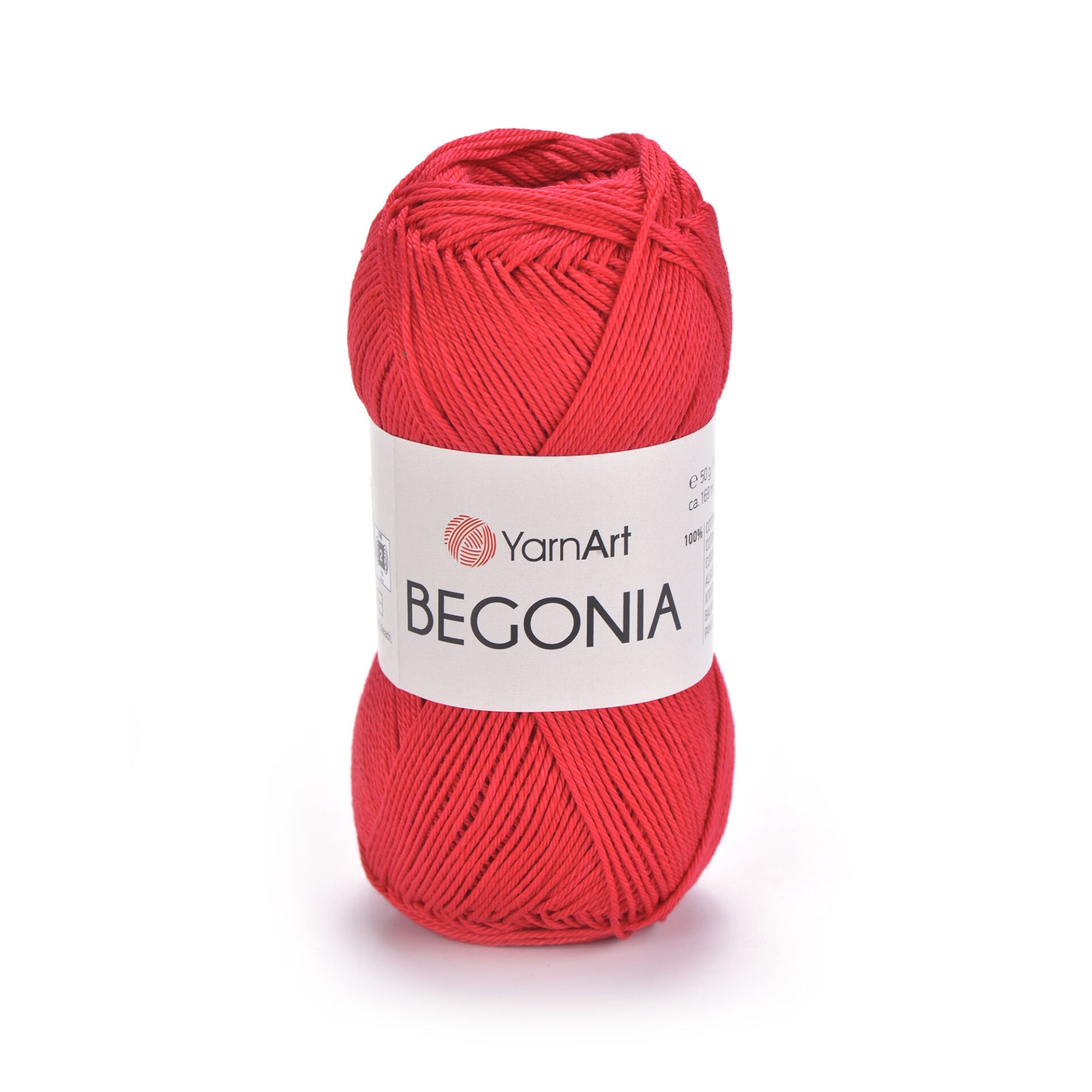 YARNART BEGONIA - MERSERİZE EL ÖRGÜ İPİ KIRMIZI - 6328