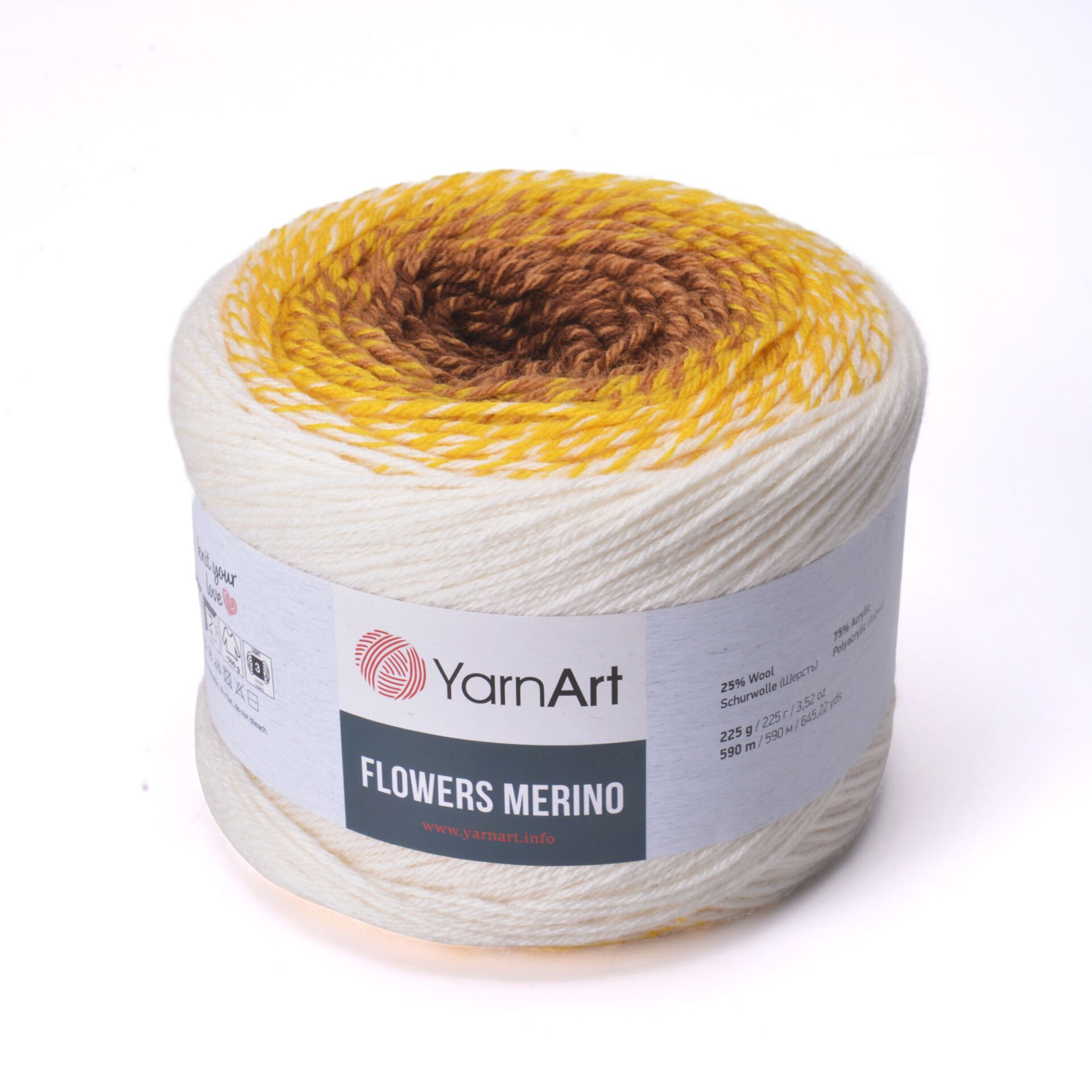 YARNART FLOWERS MERINO - EBRULİ EL ÖRGÜ İPİ EBRULİ - 555