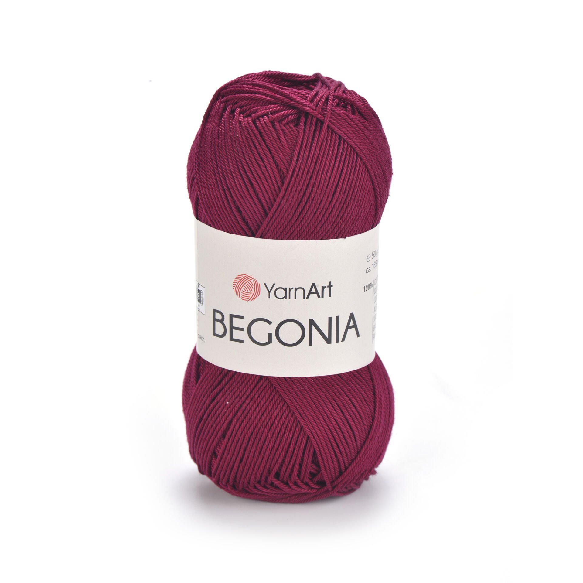 YARNART BEGONIA - MERSERİZE EL ÖRGÜ İPİ VİŞNE ÇÜRÜĞÜ - 0112