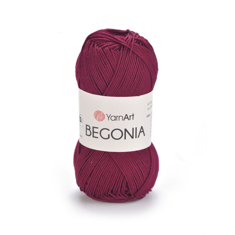 YARNART BEGONIA - MERSERİZE EL ÖRGÜ İPİ VİŞNE ÇÜRÜĞÜ - 0112