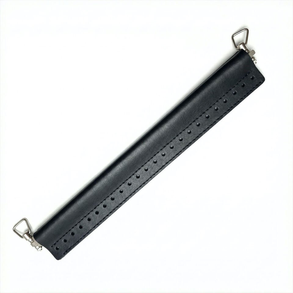 DERİLİ YAYLI BURS 25 CM SİYAH