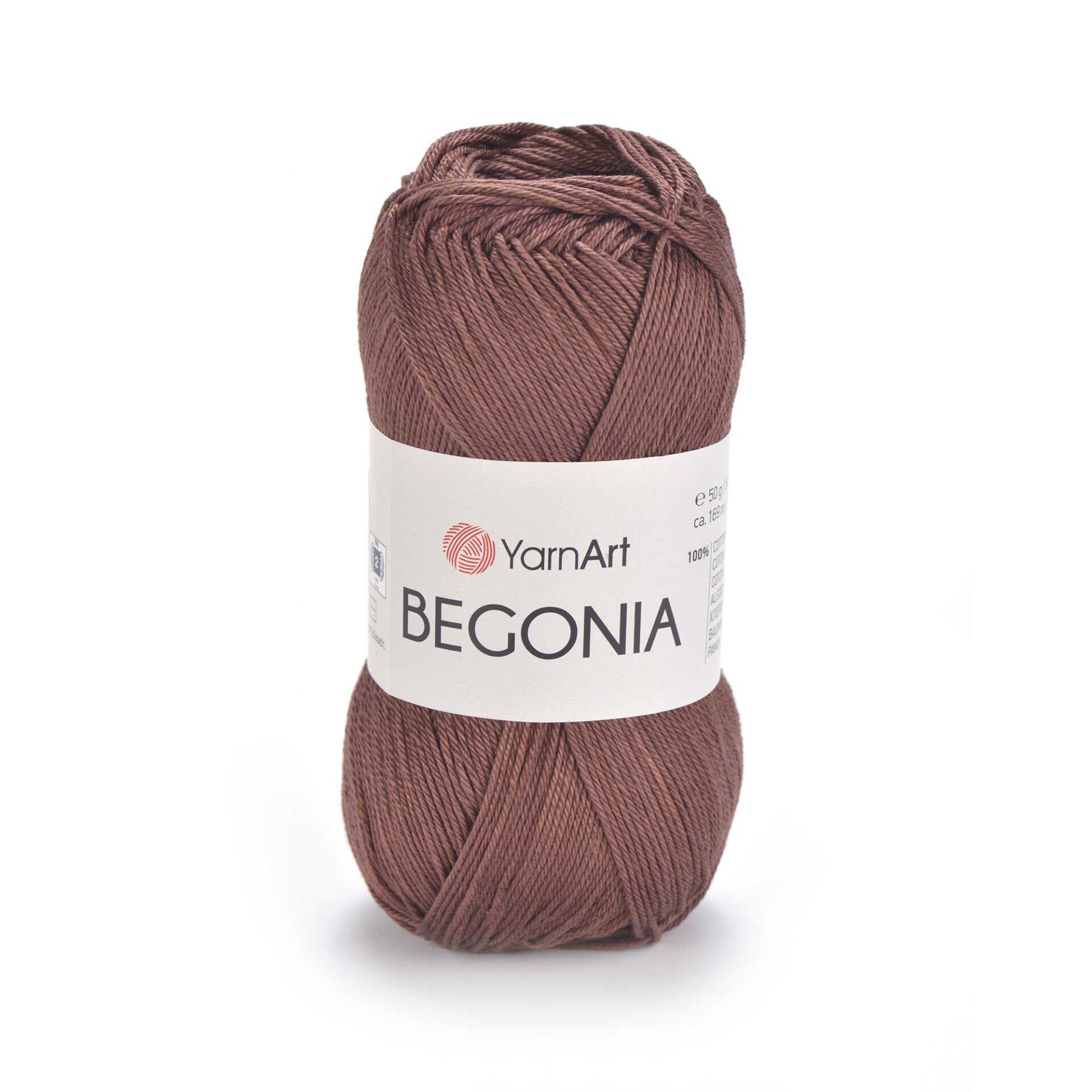 YARNART BEGONIA - MERSERİZE EL ÖRGÜ İPİ KIZIL KAHVE - 0077