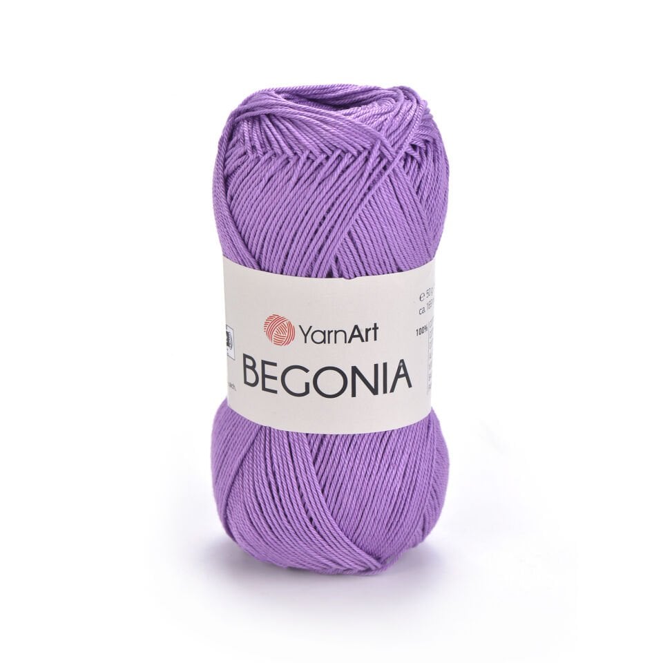 YARNART BEGONIA - MERSERİZE EL ÖRGÜ İPİ LİLA - 6309