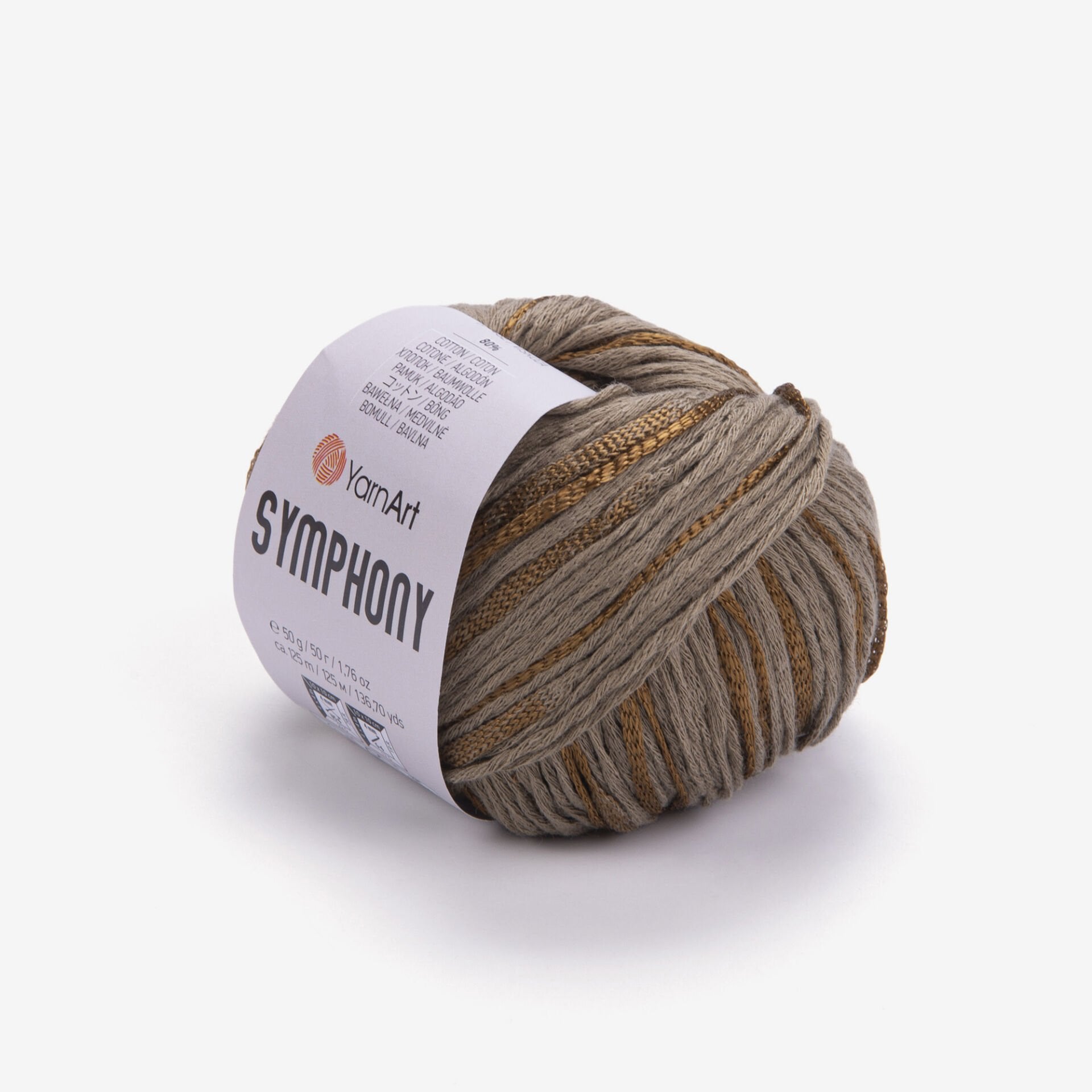 YARNART SYMPHONY - EL ÖRGÜ İPİ KAHVERENGİ - 2107
