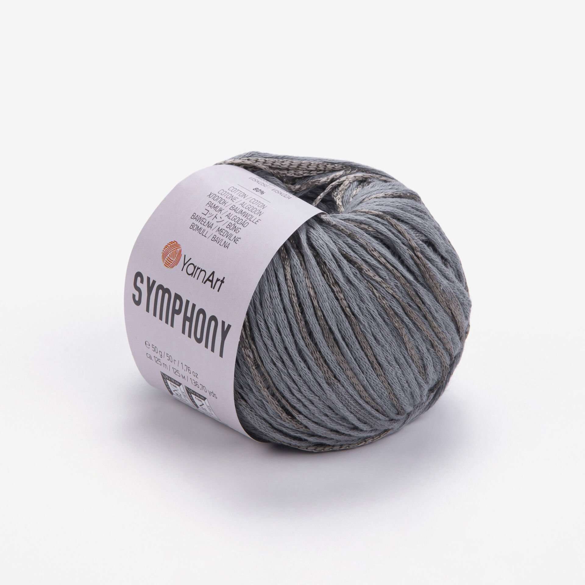 YARNART SYMPHONY - EL ÖRGÜ İPİ GRİ - 2108