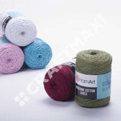 YARNART MACRAME COTTON LUREX - SİMLİ MAKROME EL ÖRGÜ İPİ BEJ - 735