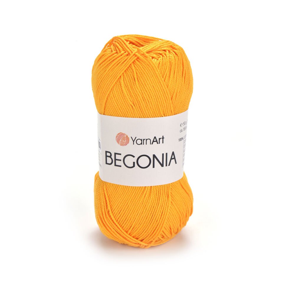 YARNART BEGONIA - MERSERİZE EL ÖRGÜ İPİ AÇIK TURUNCU - 5307
