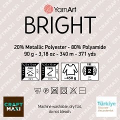 YARNART BRIGHT - SİMLİ EL ÖRGÜ İPİ SİMLİ - 105