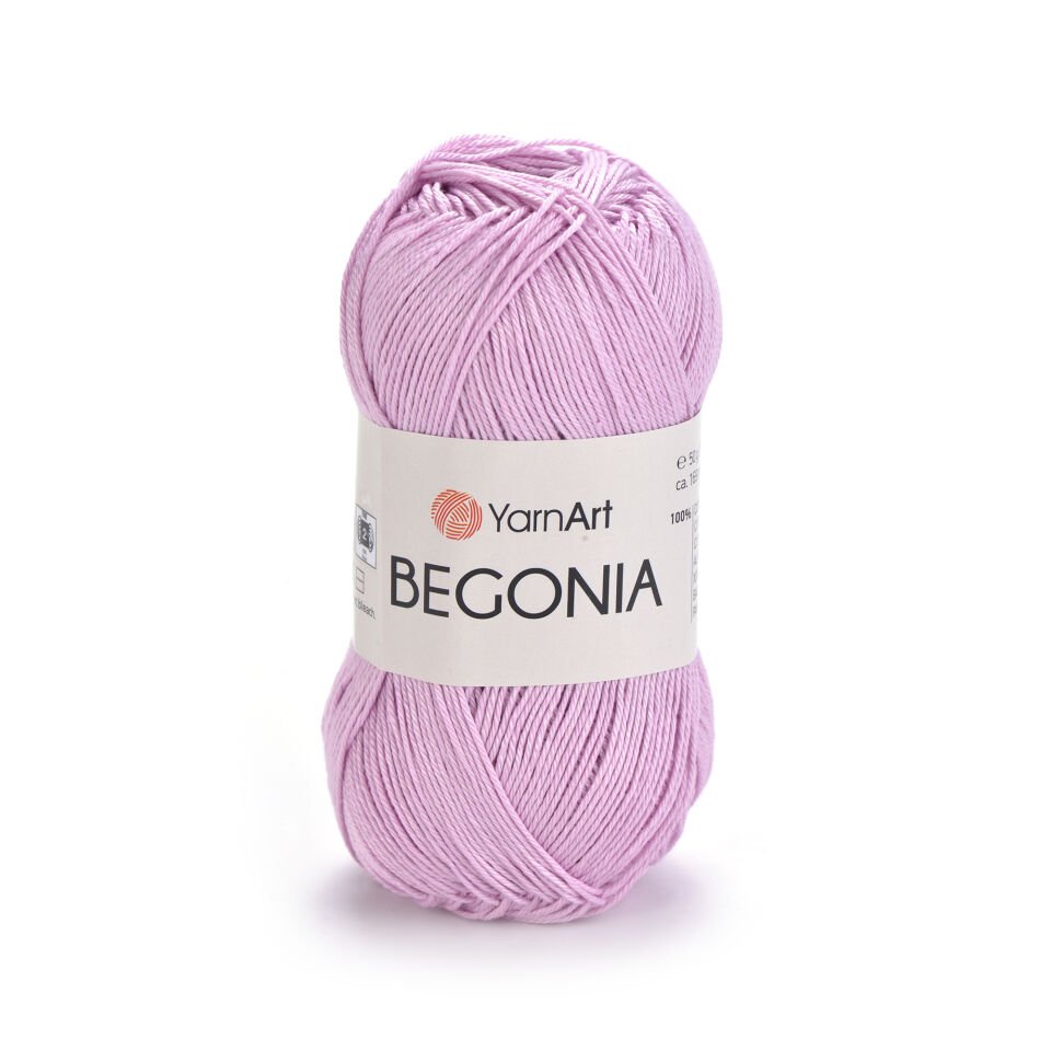 YARNART BEGONIA - MERSERİZE EL ÖRGÜ İPİ AÇIK LİLA - 5049
