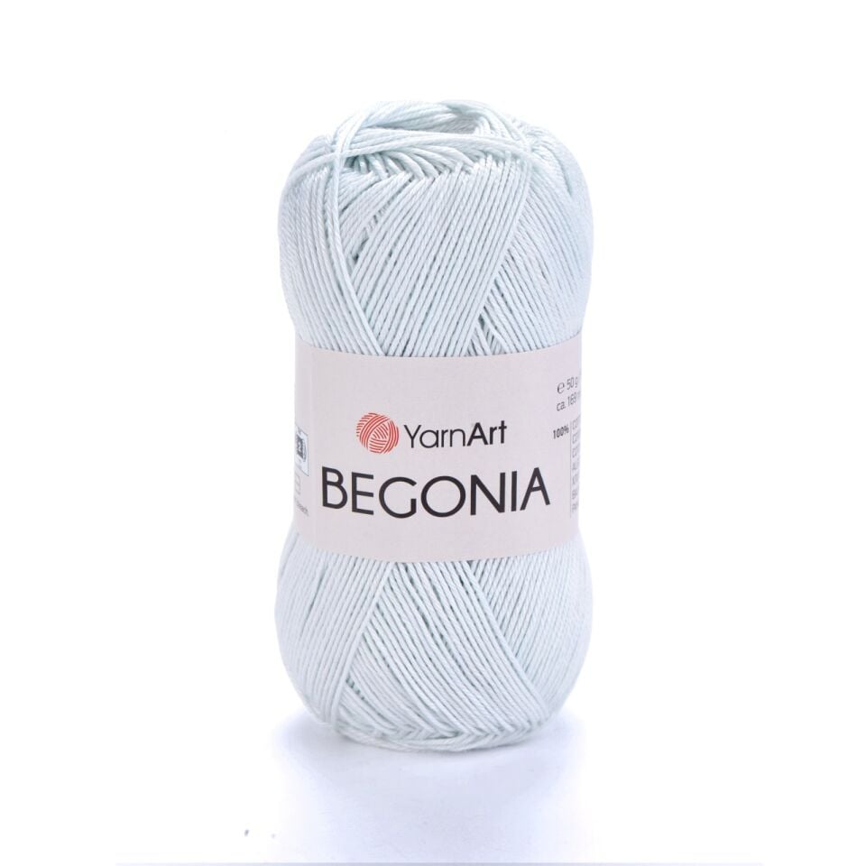 YARNART BEGONIA - MERSERİZE EL ÖRGÜ İPİ BUZ MAVİSİ - 54462