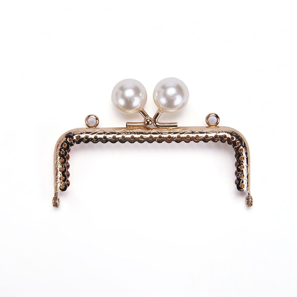 DİKDÖRTGEN BEYAZ BONCUKLU BURS 10,5 CM ROSE