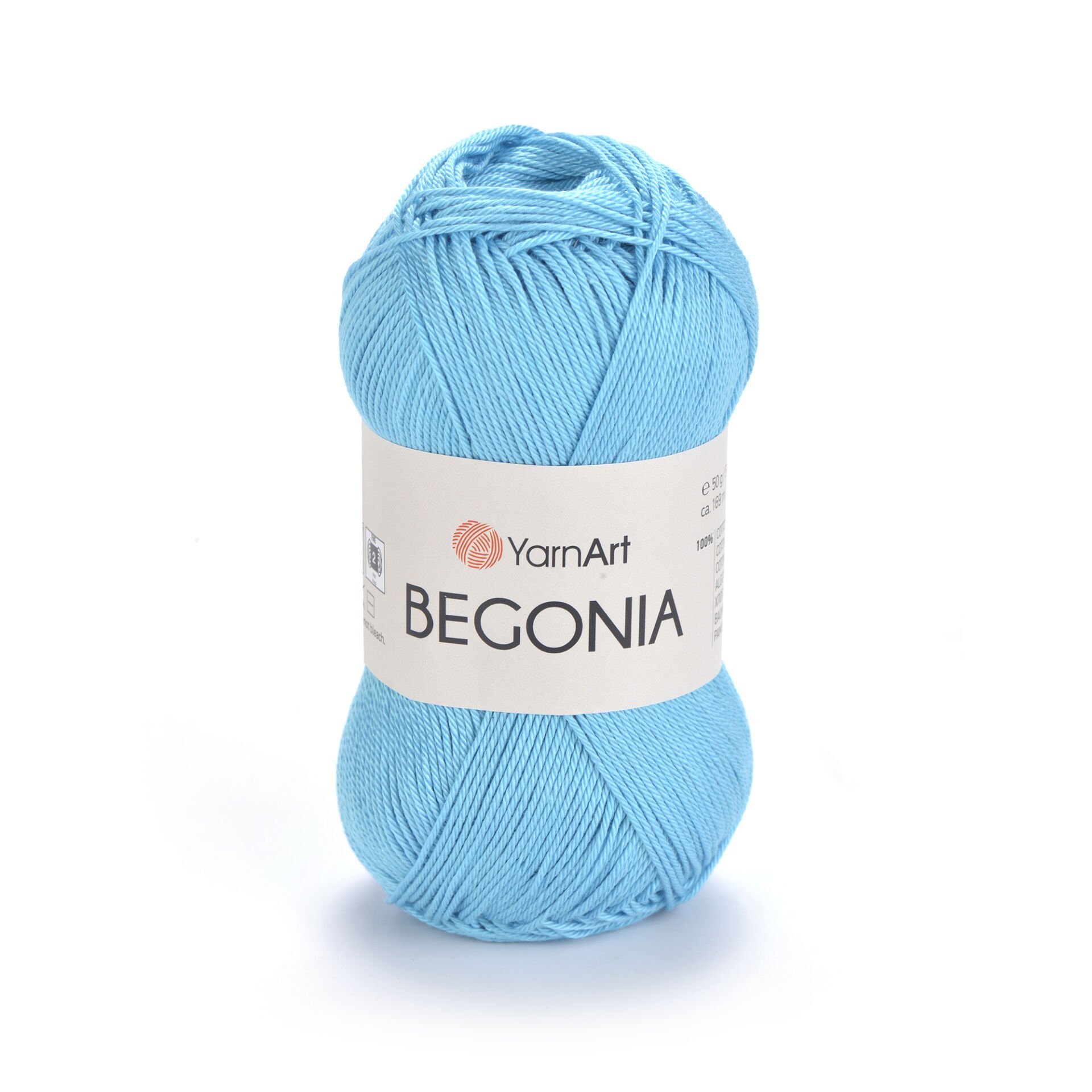 YARNART BEGONIA - MERSERİZE EL ÖRGÜ İPİ AÇIK TURKUAZ - 0008