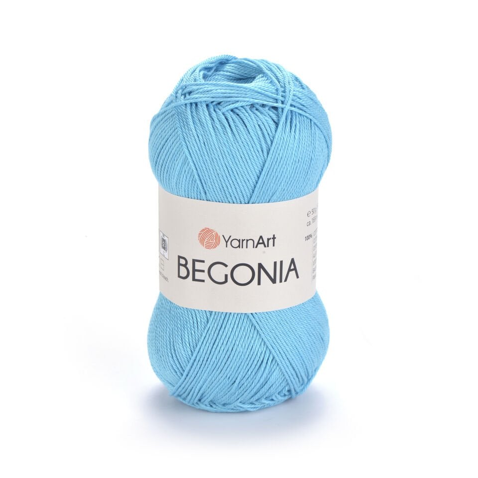 YARNART BEGONIA - MERSERİZE EL ÖRGÜ İPİ AÇIK TURKUAZ - 0008