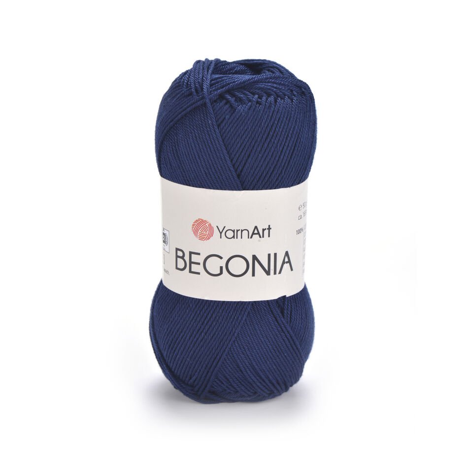 YARNART BEGONIA - MERSERİZE EL ÖRGÜ İPİ LACİVERT - 0066