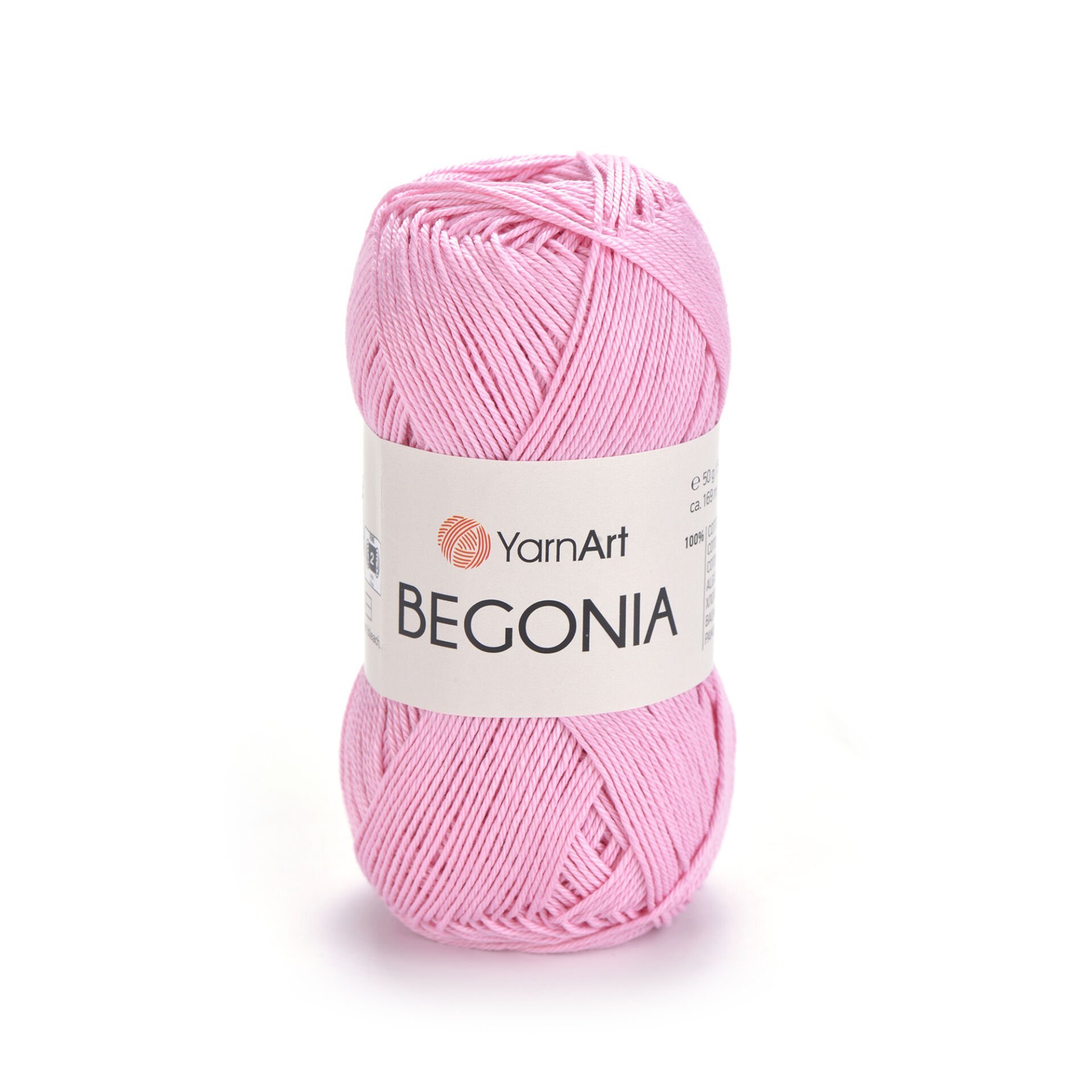 YARNART BEGONIA - MERSERİZE EL ÖRGÜ İPİ PEMBE - 0319