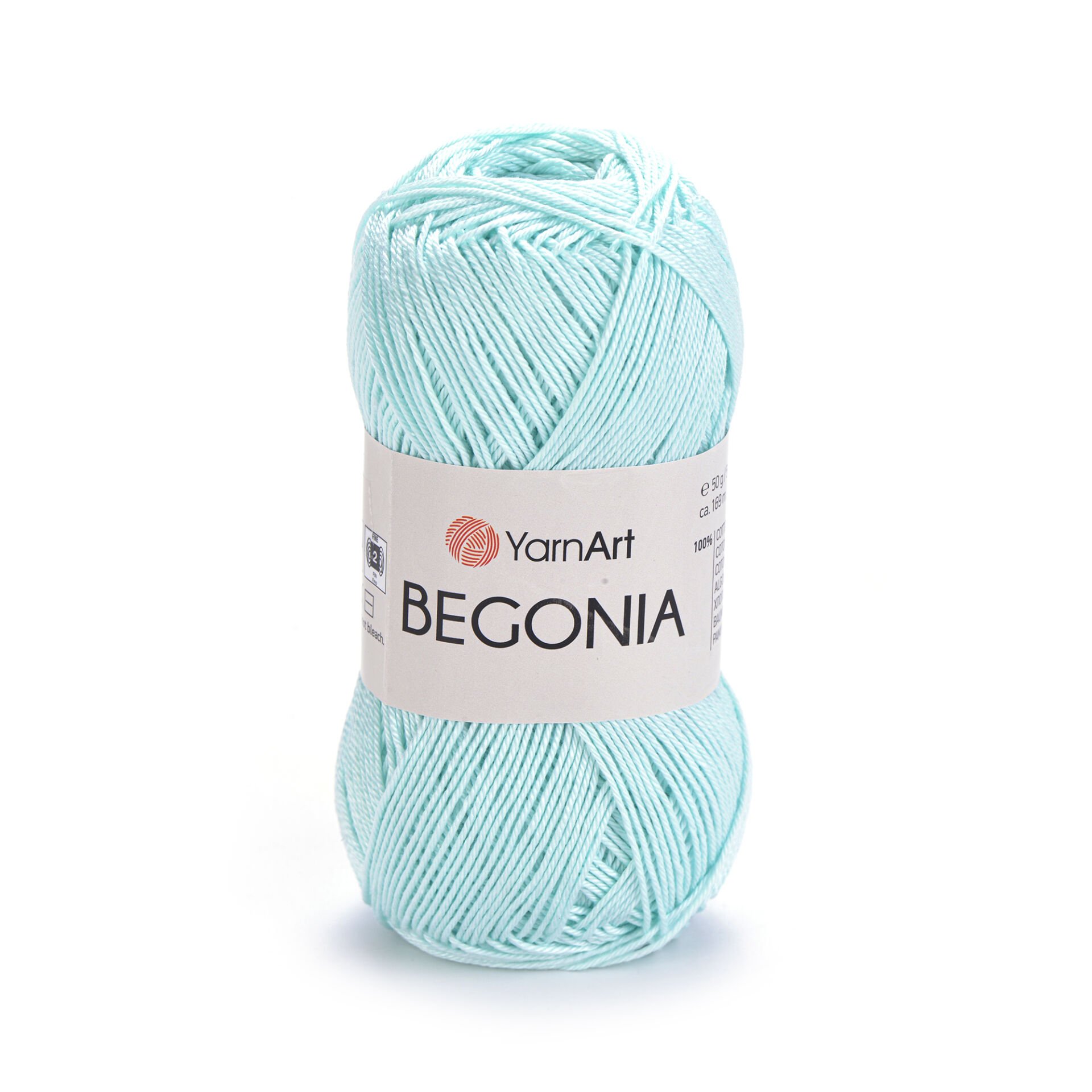YARNART BEGONIA - MERSERİZE EL ÖRGÜ İPİ SU YEŞİLİ - 4939
