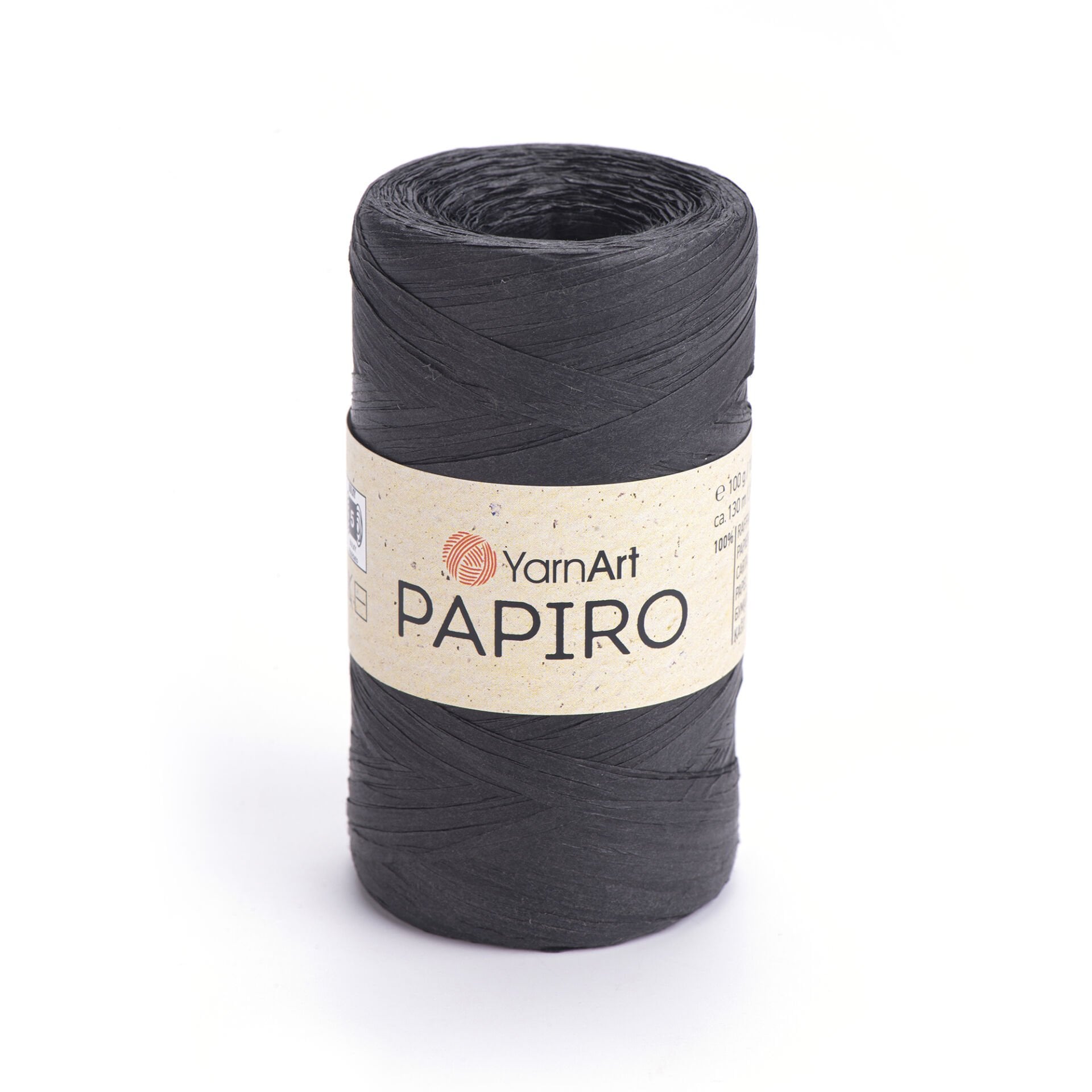 YARNART PAPIRO - KAĞIT İP SİYAH - 1309