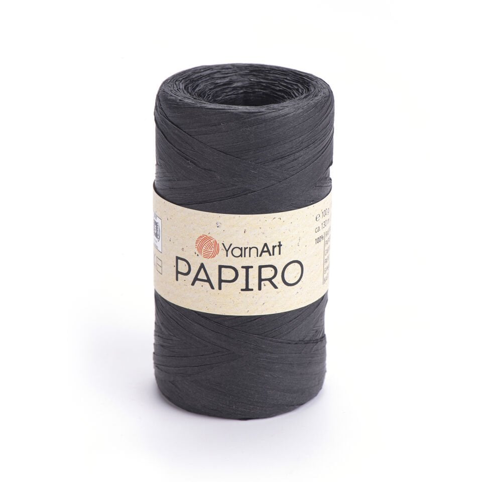 YARNART PAPIRO - KAĞIT İP SİYAH - 1309