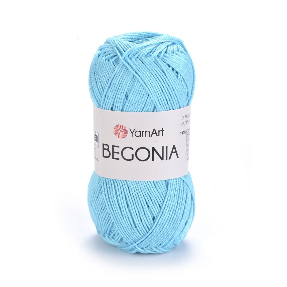 YARNART BEGONIA - MERSERİZE EL ÖRGÜ İPİ TURKUAZ - 5353