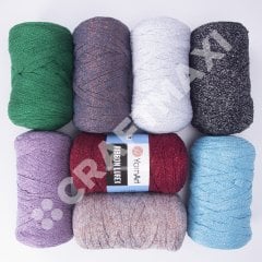 YARNART RIBBON LUREX - SİMLİ, AKSESUAR EL ÖRGÜ İPİ KOYU KIRMIZI - 739