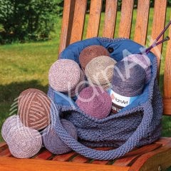 YARNART RIBBON LUREX - SİMLİ, AKSESUAR EL ÖRGÜ İPİ KOYU KIRMIZI - 739