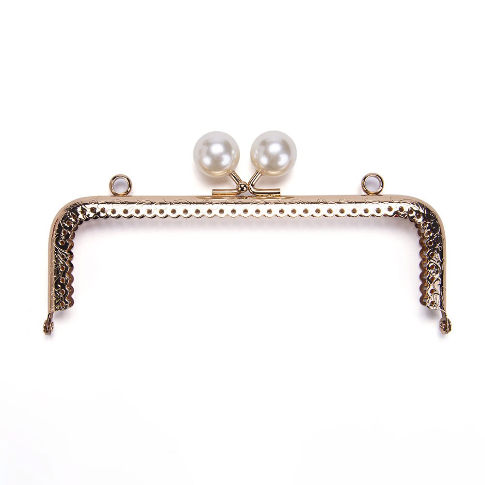 DİKDÖRTGEN BEYAZ BONCUKLU BURS 16,5 CM ROSE